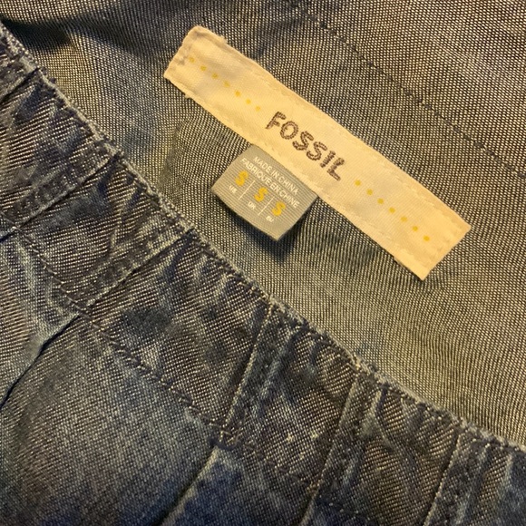 Fossil Navy Denim Style Dress - Picture 2 of 4